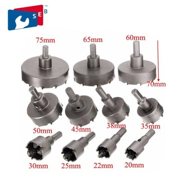 14 - 150 Mm Cemented Carbide TCT Hole Saw Apply To Steel Aluminum Iron