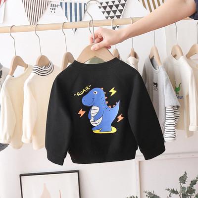 Children'S Apparel Cotton Children'S Clothing Cartoon Print Coat Toddler Animal Printed Jacket