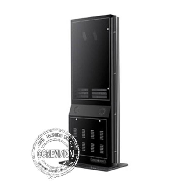 Venta al por menor comercial derecha libre interior de la señalización de Wifi Digital con la pantalla táctil, caja negra