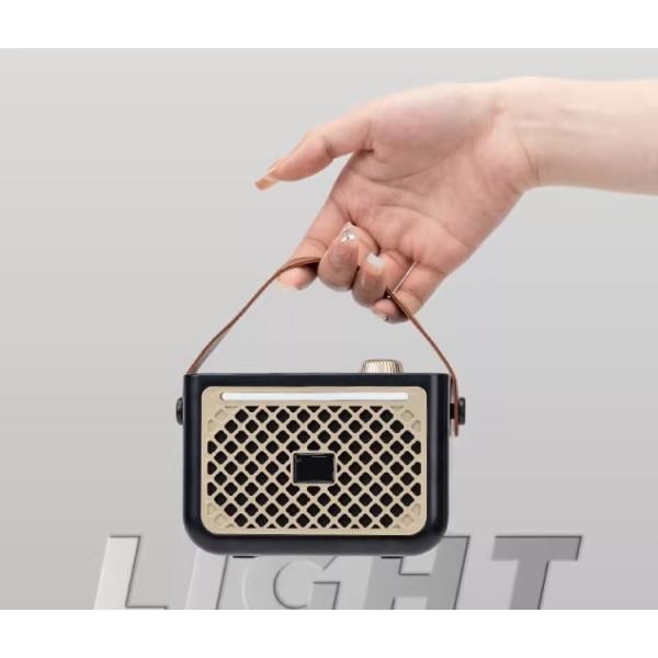 Compact Retro Bluetooth Speakers Wireless Bluetooth 5.3 Speaker For Home KTV Entertainment