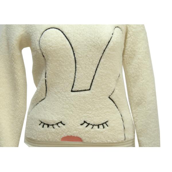 Thick Soft Coral Fleece Ladies Pajama Sets Warmest Winter Pajamas Yarn Dyed Rib Cuffs