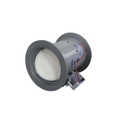 Dark Gray High precision Variable Air Volume Butterfly Valve Customizable Galvanized/Stainless Steel
