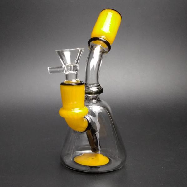 Small Cute Glass Water Piece Tobacco Glass Bongs / Party Bong With 14mm Male