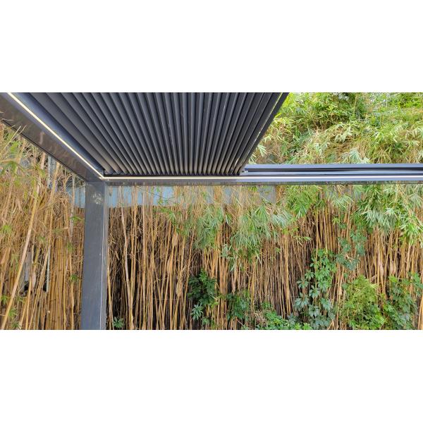 Outdoor patio intelligent retractalbe aluminum blade pergola