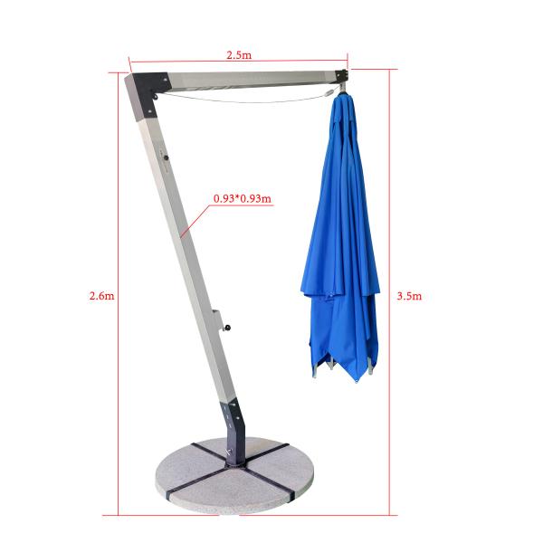 Hot Selling Deluxe New Style Hanging Patio Garden Outdoor Roman Umbrella