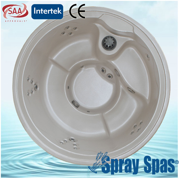 Acrylic shell and 6 seats whirlpool massage outdoor hot tub with 22pcs massage jet