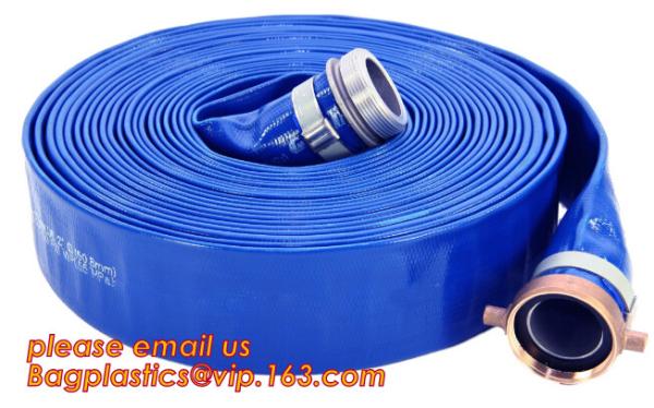 Customized inch 3/4-16 discharge water pvc layflat hose tubing pipe flexible lay flat irrigation agricultural water ho