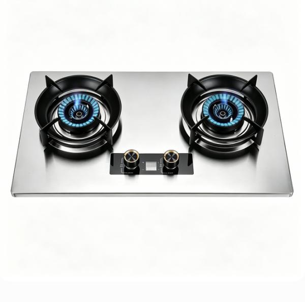 Built In Installation Tempered Glass Surface Gas Cooker Stove 2 Burner OEM ODM Factory