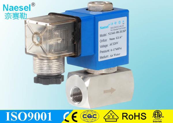 Pilot Piston High Pressure Solenoid Control Valve For Plastic Injection Machine