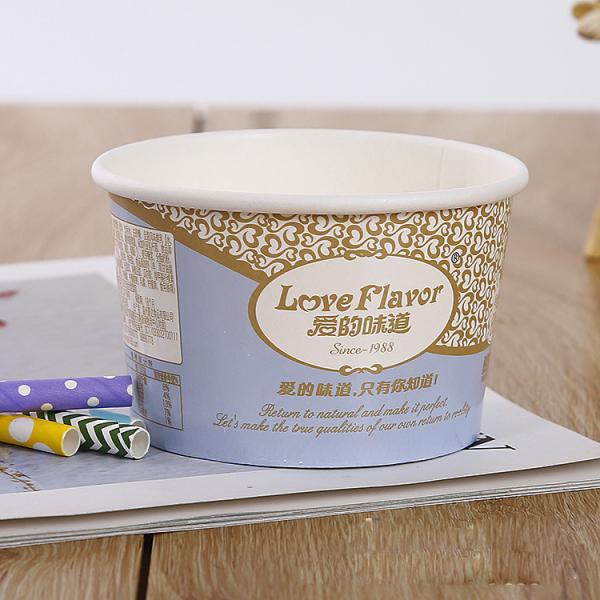 Food Grade Ice Cream Paper Bowl Custom Printed Cup with Different Size and Customized