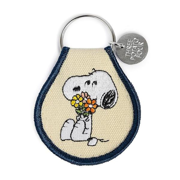 Cotton 3.5 X 2.5 Inches Embroidered Keychain Hand Wash