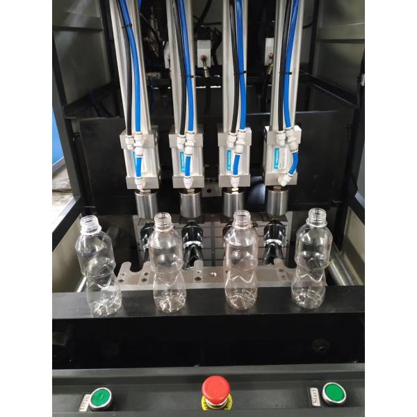 4 Cavity PET Bottle Blow Molding Machine Semi Automatic Blue 1000BPH