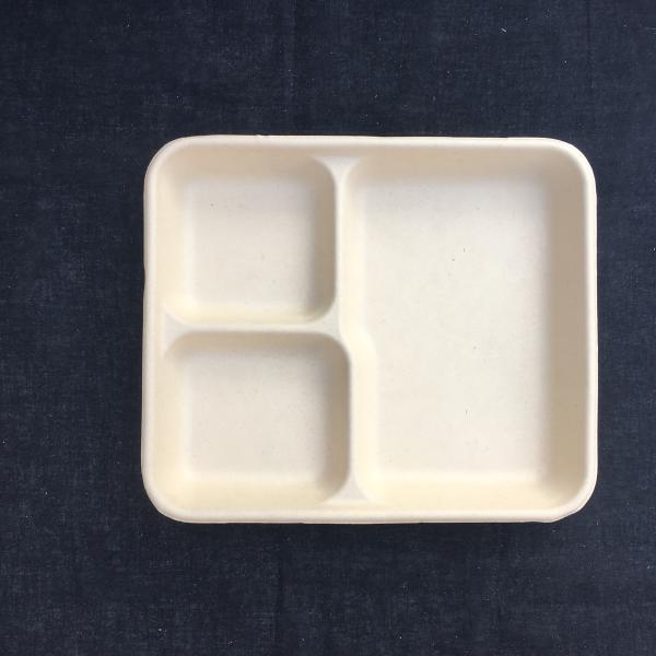 коробка для завтрака 700ml 850ml 1000ml 100% Compostable для ресторана гостиницы Unbleached
