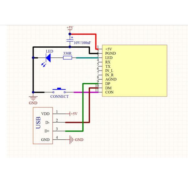 KCX_BT_EMITTER_V1.7 Bluetooth 5.3 аудиопередатчик и приемник Модульная плата 2 в 1 Модуль передачи музыки стерео беспроводной передачи