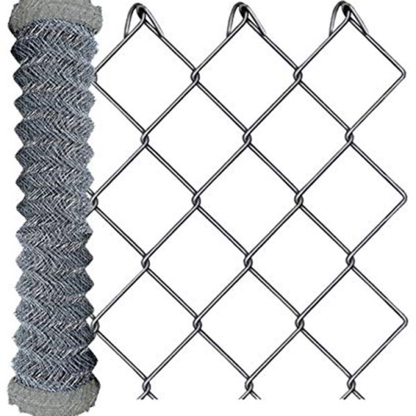 Material Galvanized Iron Wire Or PVC Coated Iron Wire PVC Sprayed Electric Galvanized Chain Link  Fence