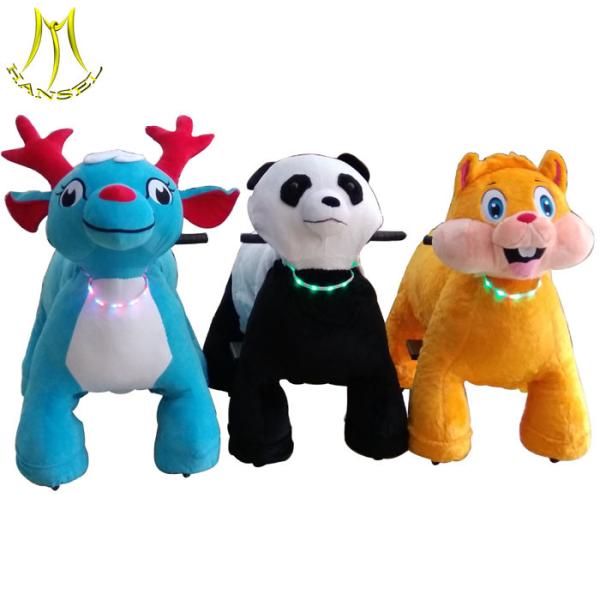Hansel popular kids electronic plush electric animal scooter for sale
