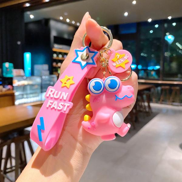 Милый мультсериал ключевой коробки подвеска Силиконовая бумага Новинка Динозавр Зачарование ключик для мальчиков девочек
