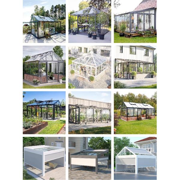 Современный дизайн стиль солнцезащитные дома Алюминиевый стеклянный дом Солярий с гладкой поверхностью