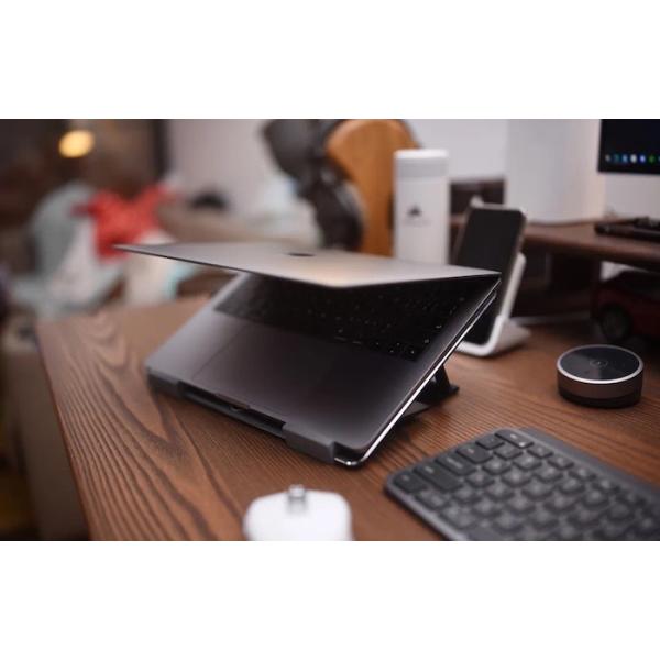 Portable Aluminum Laptop Tray Brushed Finishing Foldable Laptop Stand