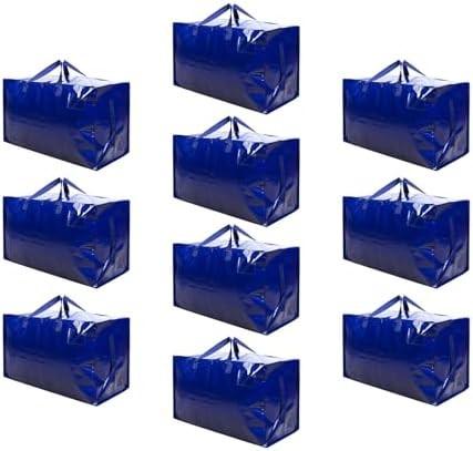 VENO 8 Pack Moving Bags, Moving Supplies, Moving Boxes, College Packing Storage Boxes With Lids Alternative, Heavy Duty