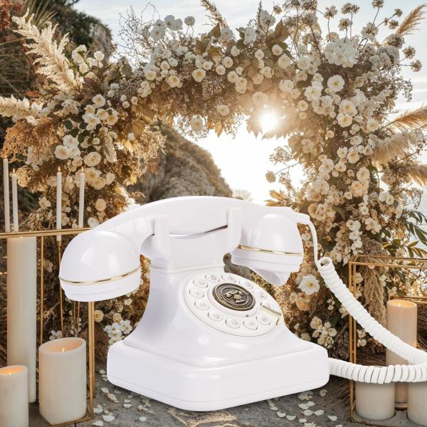 Personalized Wedding Phone Guest Book Rechargeable Voicemail Wedding for Capturing Messages