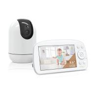 5.5 Inch HD Baby Monitor with 360 Pan Tilt and Night Vision