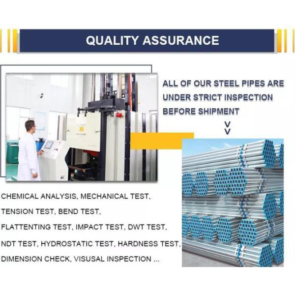 COMO NZS 1576 1577 tubo de alumínio contínuo do andaime da tubulação de aço ERW 48mm
