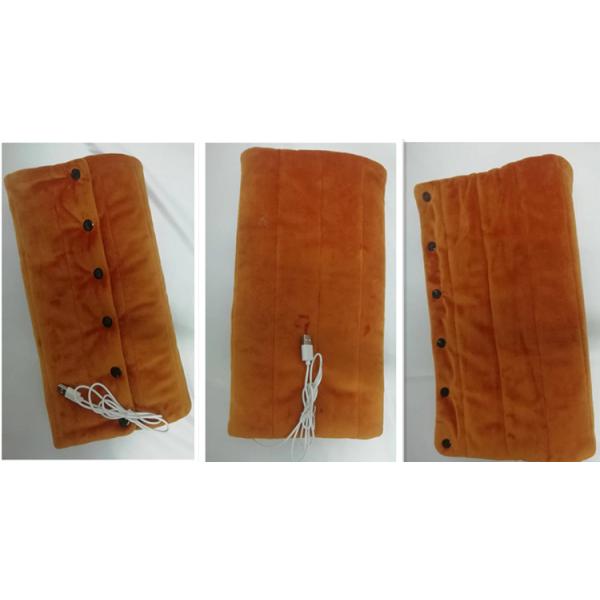 Подушка офисного стула с подогревом из полиэстера/хлопка, съемная и моющаяся