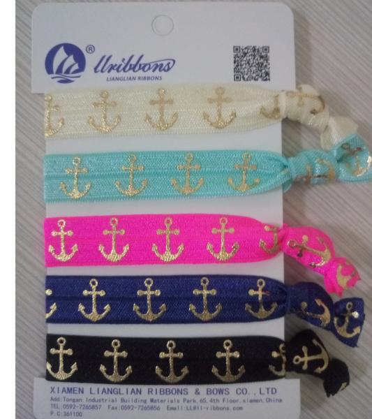 Kids / Girls Elastic Hair Bands / Hair Ties 8cm Length Various Colors Printed