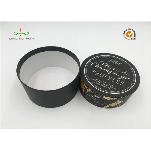 White Cardboard Cylinder Containers For Facial Cream / Cosmetic Tube Packaging