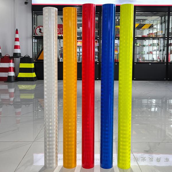 Micro Prismatic HIP Reflective Vinyl Film Self Adhesive Weatherproof 10 Years