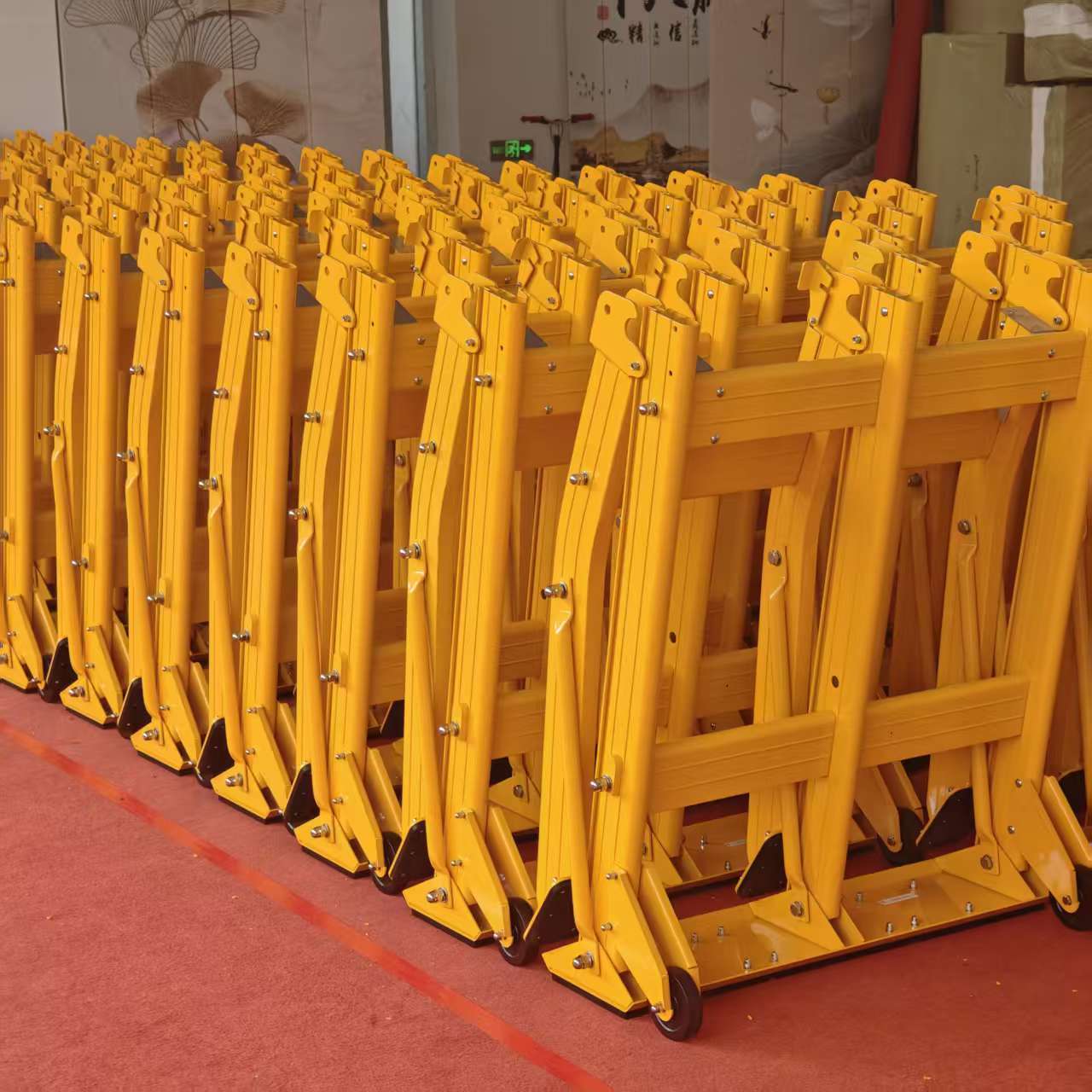 Foldable Lightweight Vehicle Security Barrier with Quick Deployment for Easy Storage and Transport