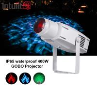 400W de alta potência corrugado exterior Gobo Projector Luz efeito de onda de água Projeção padrão de água luz