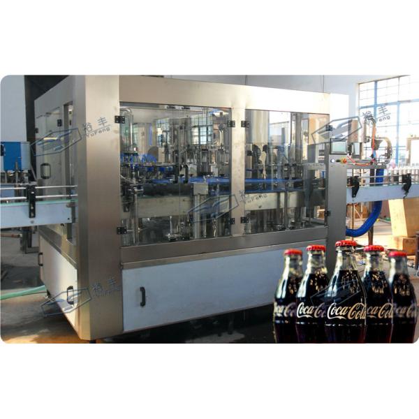 Automatic 3 in 1 Soft Drink Bottling Equipment Food Stage Stainless Steel