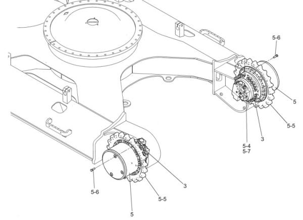 YN53D00015F3 Propel Motor Assy SK200-8 SK210-8 Kobelco Excavator Parts