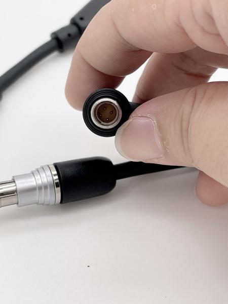 Black 4 Pin Lemo Cable To Fischer 4 Pin 7 Pin For BNVD AVINS Night Vision Battery