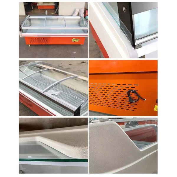 Customizable Meat Display Cooler Lighting Adjustable Meat Display Refrigerator