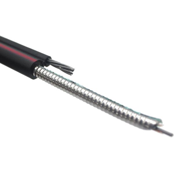 Outdoor Single Mode 4/6/8/12/24/48 Core Fibre Optic Cable GYTC8S GYTC8A GYFTC8S Aerial FO Cable for Communication