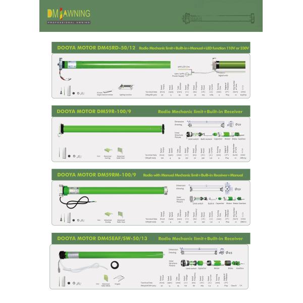 WHOLESALE AWNING MOTOR ROLLER TUBULAR MOTORS FOR MOTORIZED SHADES
