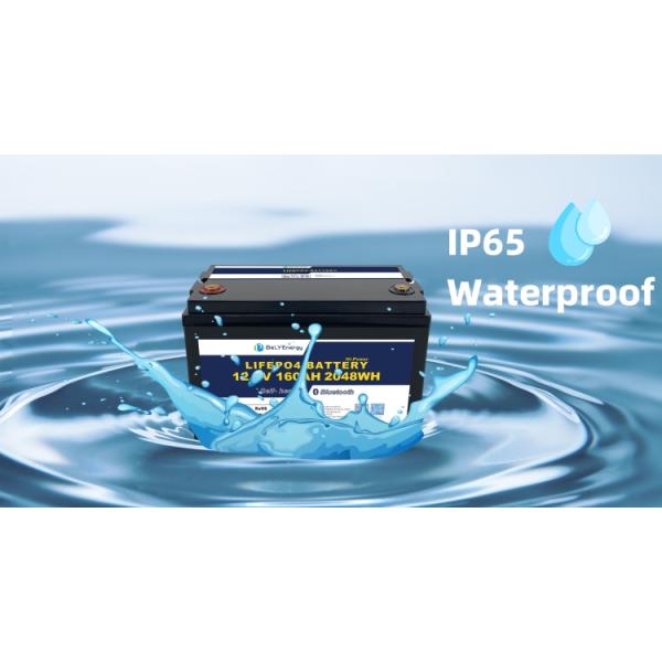 12V160Ah LiFePO4 аккумулятор Bluetooth Литийные ячейки Балансирующая защита IP65