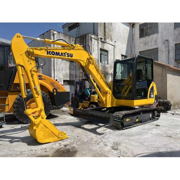 Low Working Hours Used Komatsu PC56 Mini Small Excavator for Construction Efficiency