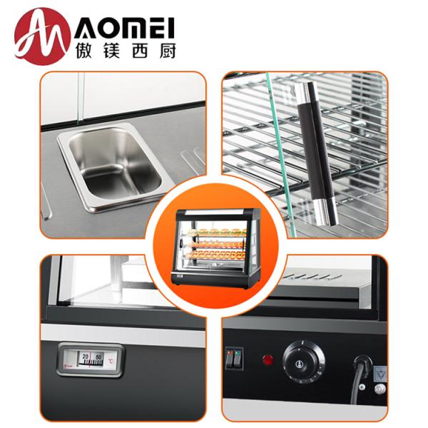 High Capacity Churros and French Fries Display Warmer Temperature Range 30-80°C 40kg