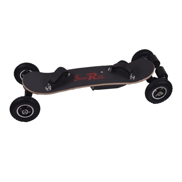 4 Wheel Long Range Electric Longboard Belt Motor Dual Drive 200mAh Capacity