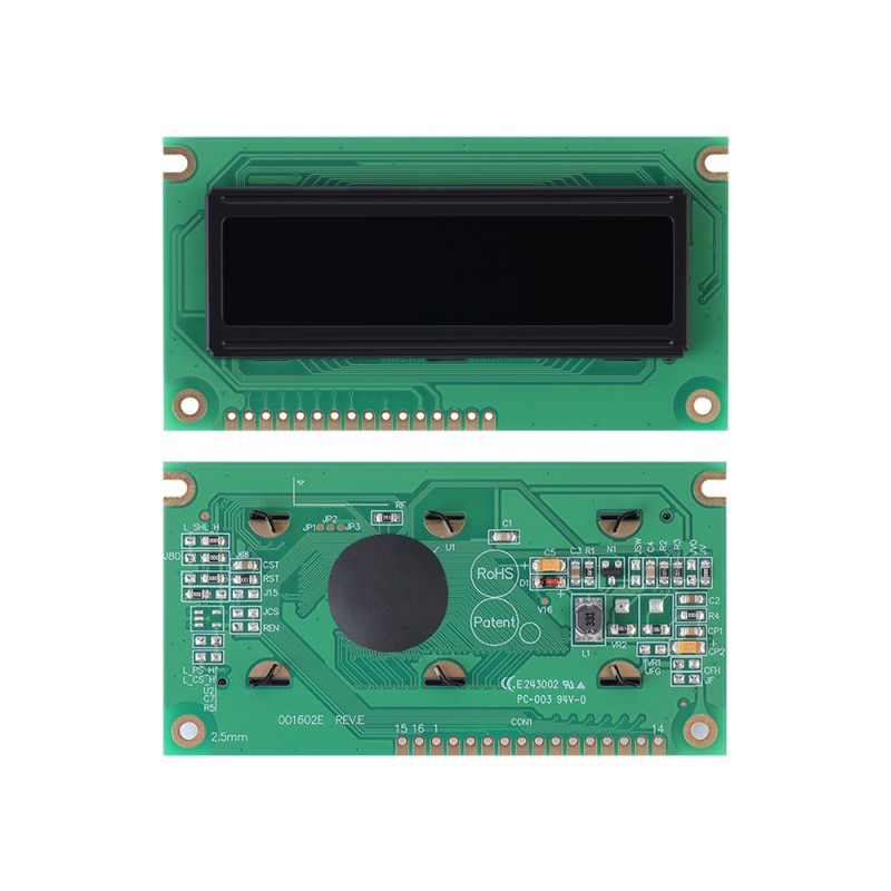 OLED001602E Black Film, Character LCD Module,WS0010 Controller, Parallel Port,66x16mm View Size,Working Temperature -40+80 Display