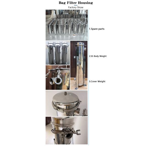Корпус фильтра 2 Pp сумки нержавеющей стали кладет снабжение жилищем в мешки водяного фильтра