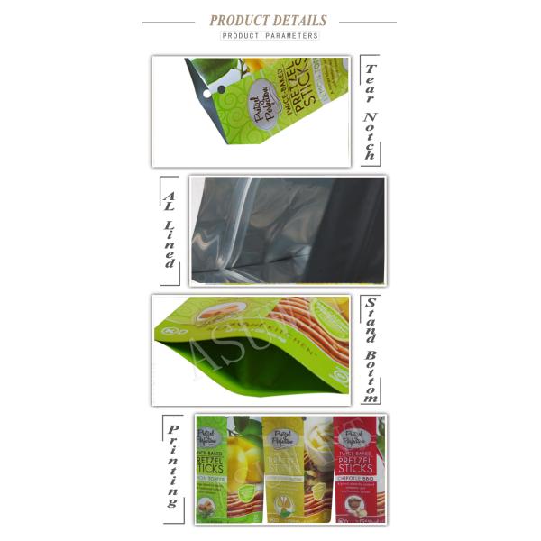 Металлизированная еда Mylar кладет Biodegradable печатание в мешки Gravure с ясным окном