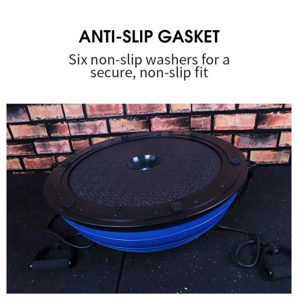 Шарик тренировки PVC Antiburst половинный круглый, нетоксический Semi шарик спортзала круга