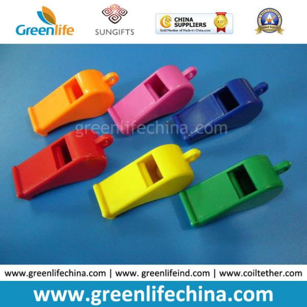 Red High Quality Shinny Surface Plastic Promotional Whistle for School Office Party Alerting
