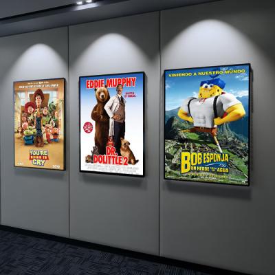 Movie Poster Light Box Aluminum Frame Ultra Thin Advertising Commercial Light Box