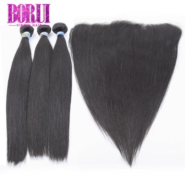 Long Lasting Brazilian Human Hair Bundles 13*4 Lace Frontal Pre Plucked Wigs Human Hair